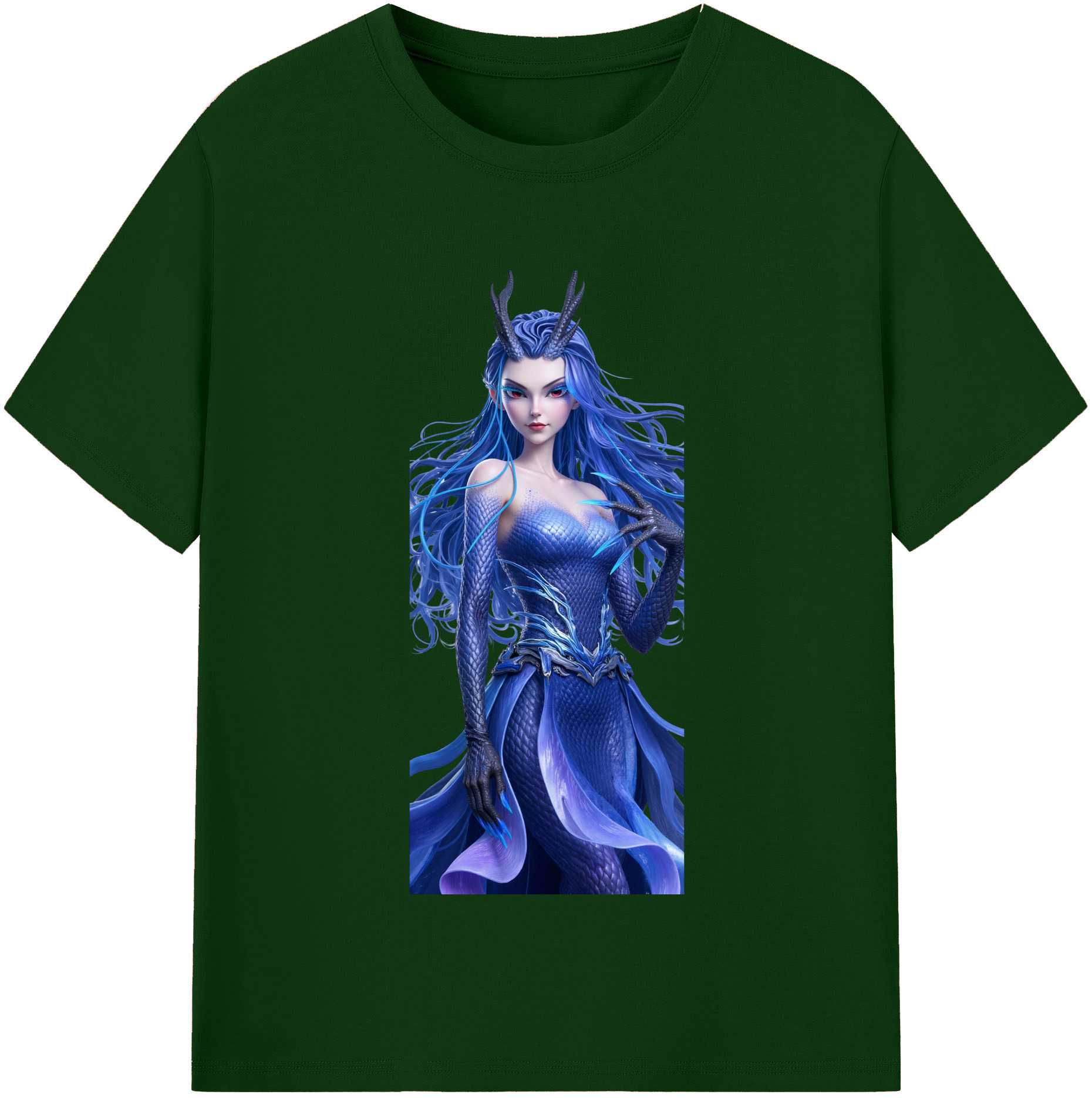 （画像用） Ne Zha 2 ナタ 魔童の大暴れ 綿100％半袖Tシャツ（フロントプリント）